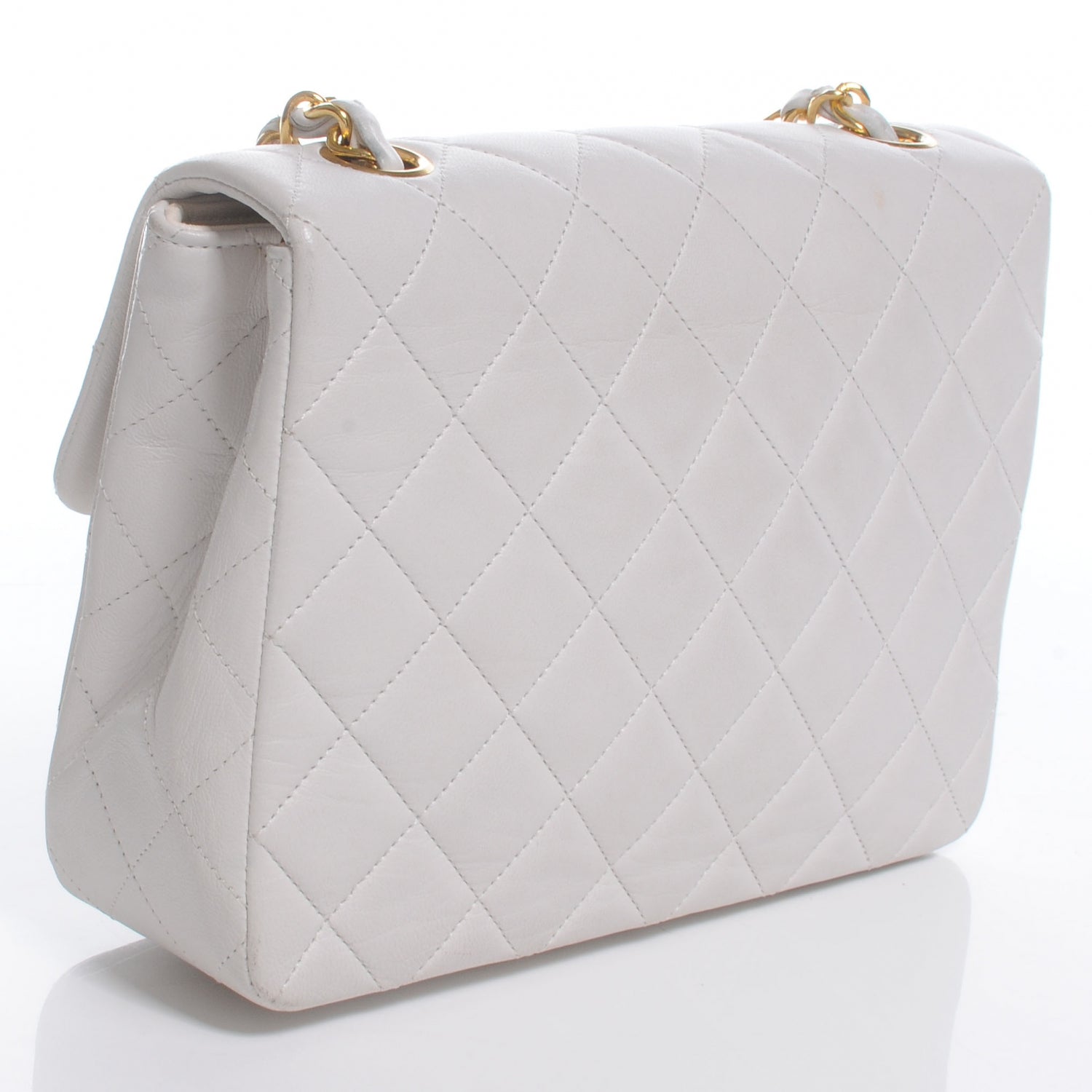 Chanel Lambskin Mini Flap White 3 of 9