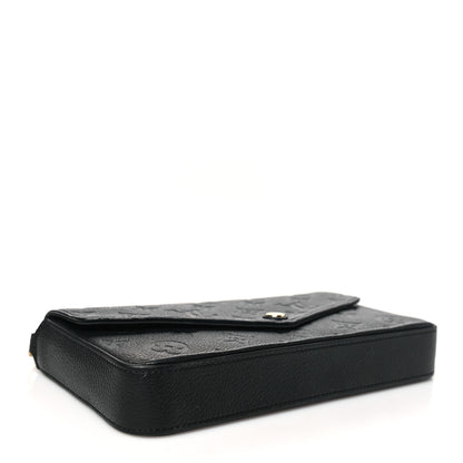 Louis Vuitton Empreinte Pochette Felicie Chain Wallet Black 5 of 10