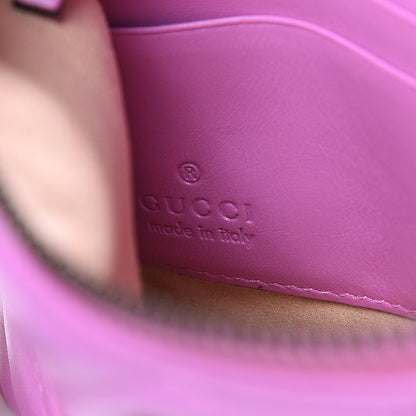 Gucci Calfskin Matelasse Mini GG Marmont Chain Bag Candy Mousse 6 of 11
