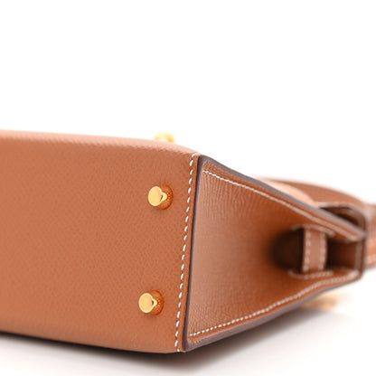 Hermes Epsom Mini Kelly Sellier 20 Gold 11 of 12