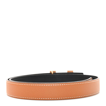 Hermes Swift Epsom 24mm Mini Constance H Belt 75 30 Black Gold 2 of 5