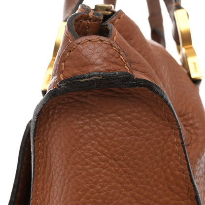 Chloe Calfskin Large Marcie Satchel Tan 15 of 15