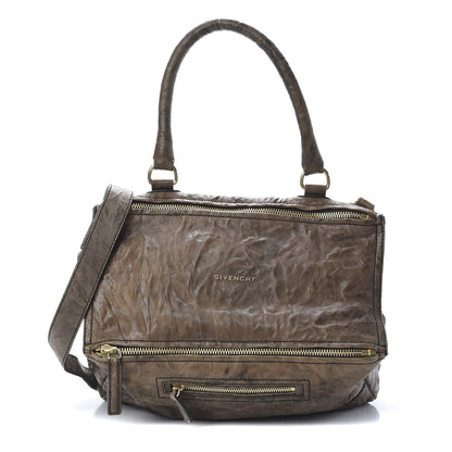 Givenchy Tumbled Sheepskin Medium Pandora Charcoal 1 of 16