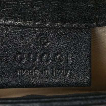 Gucci Calfskin GG Tennis Embossed Messenger Bag Black 6 of 10