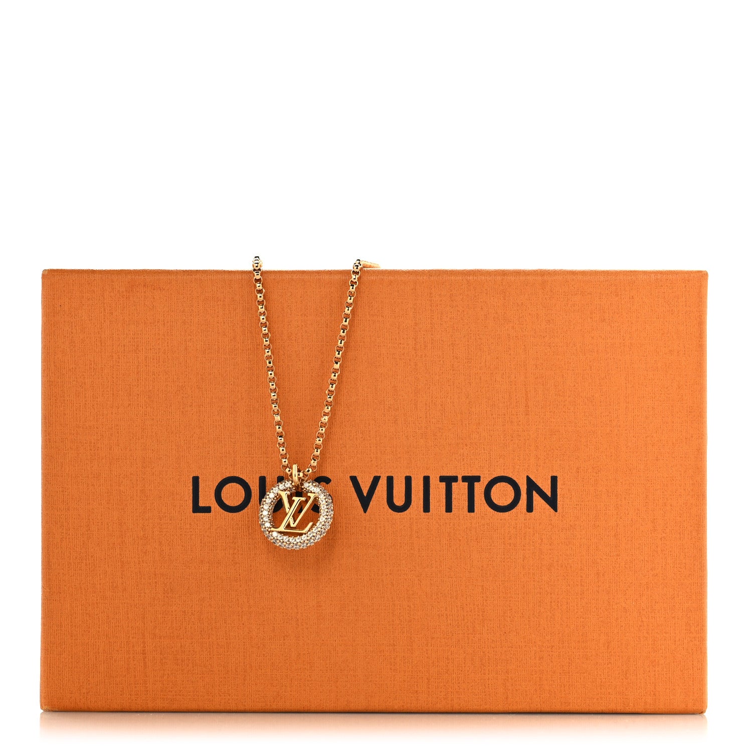Louis Vuitton Metal Crystal Louise By Night Necklace 6 of 6