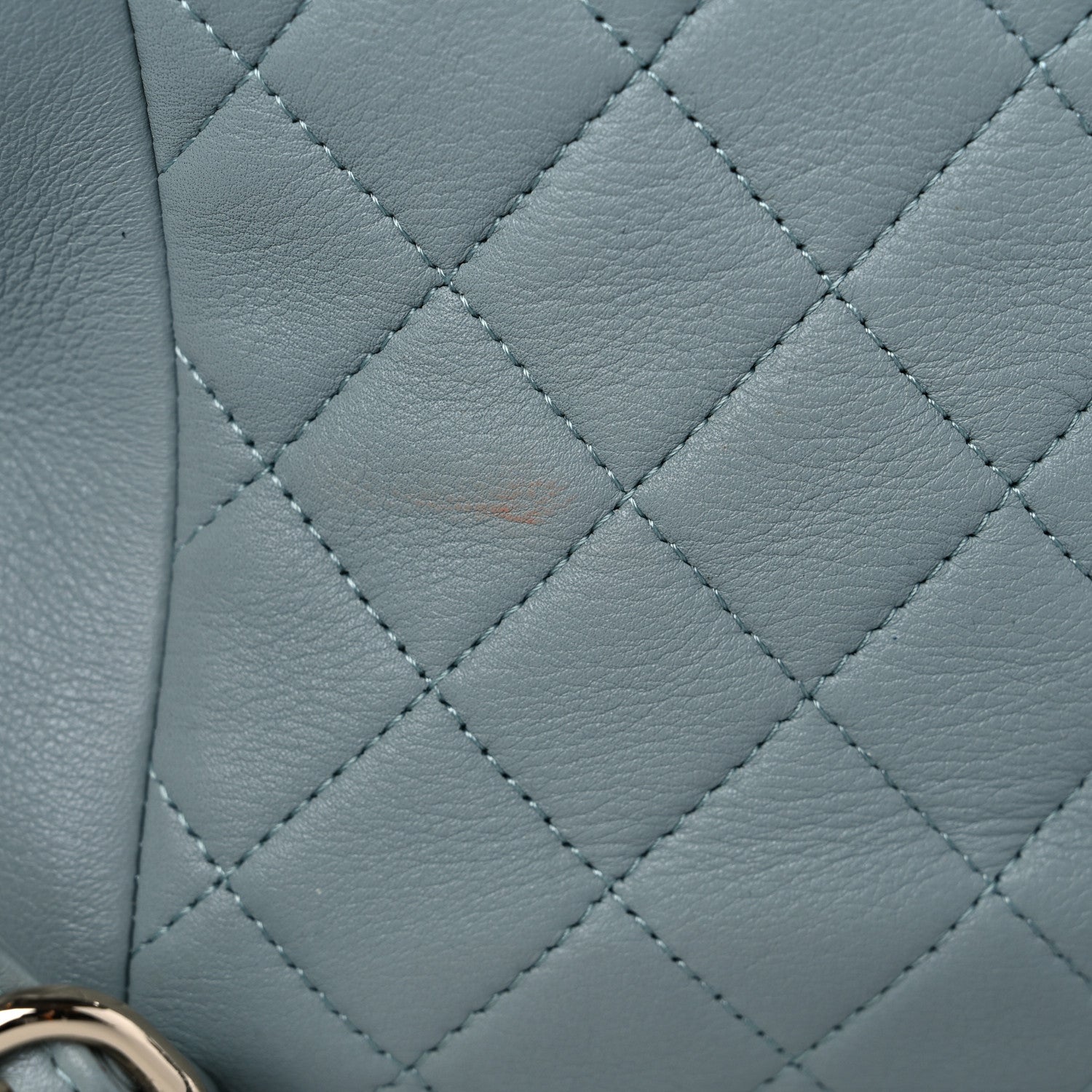 Chanel Lambskin Quilted Large Duma Drawstring Backpack Light Blue 12 of 12