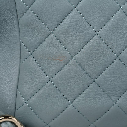 Chanel Lambskin Quilted Large Duma Drawstring Backpack Light Blue 12 of 12