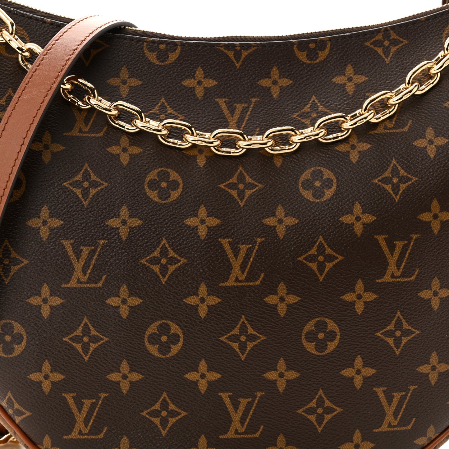Reverse Monogram Loop Hobo