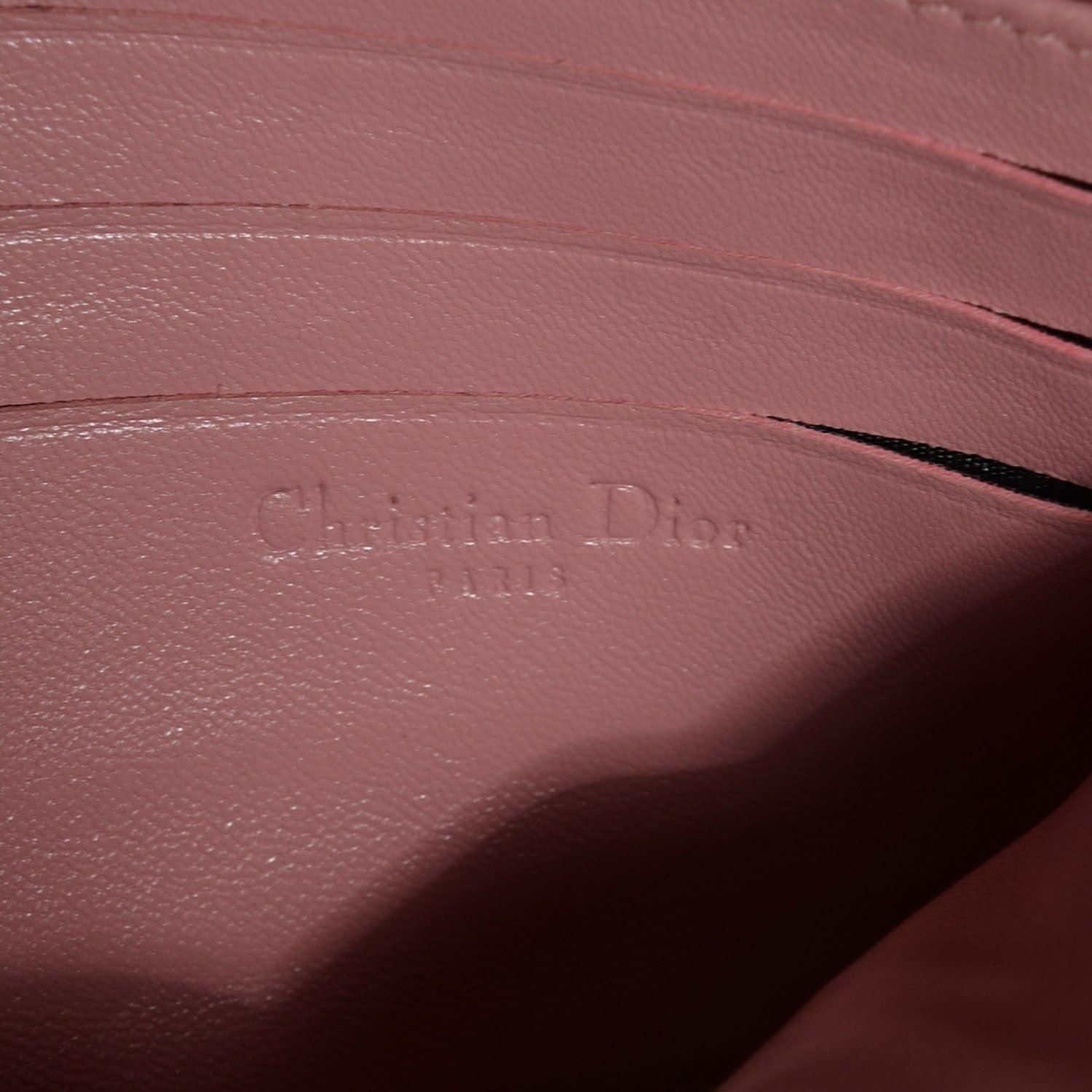 Christian Dior Lambskin Cannage New Lock Pouch Magnolia 6 of 7