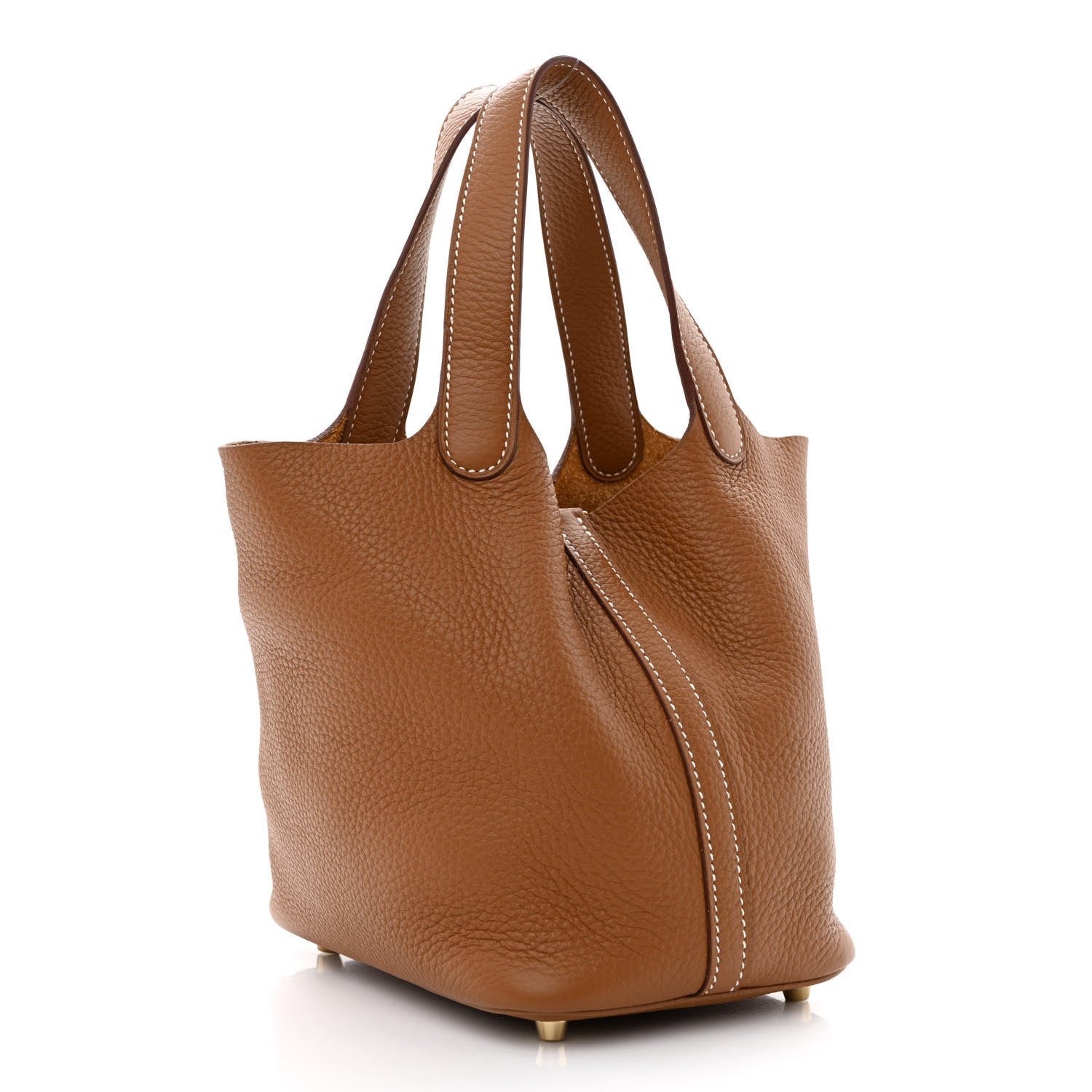 Hermes Taurillon Clemence Picotin Lock 18 PM Gold 3 of 11