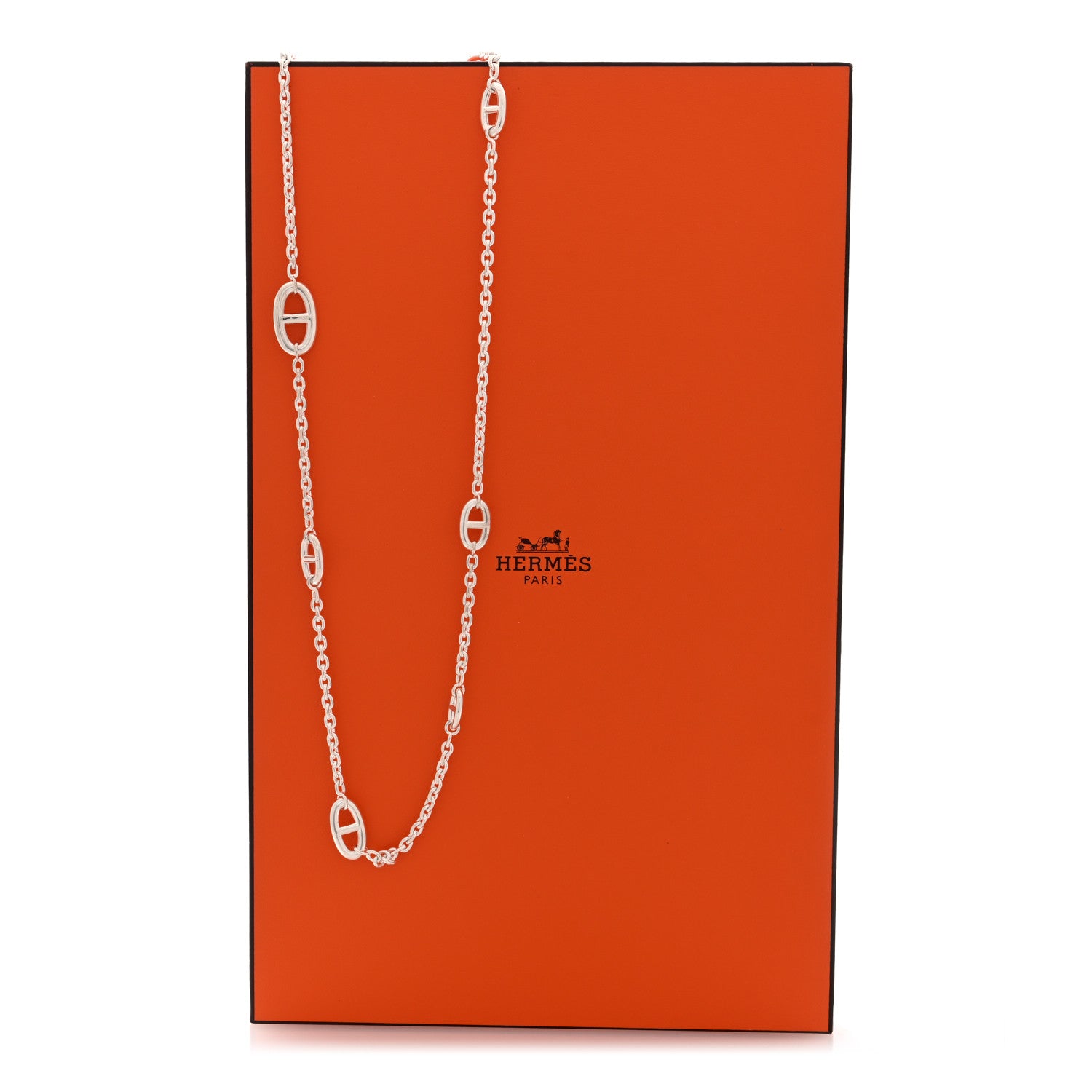 Hermes Sterling Silver Farandole Necklace 120 9 of 9