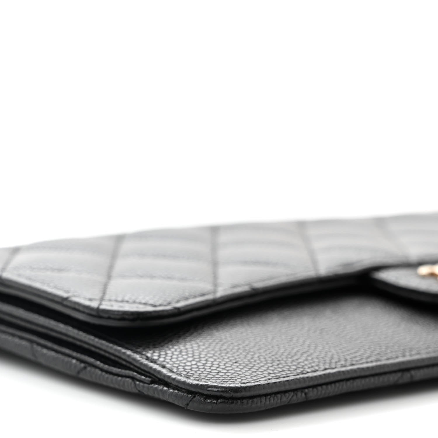 Chanel Caviar Quilted Classic Pouch With Handle Black 9 of 11