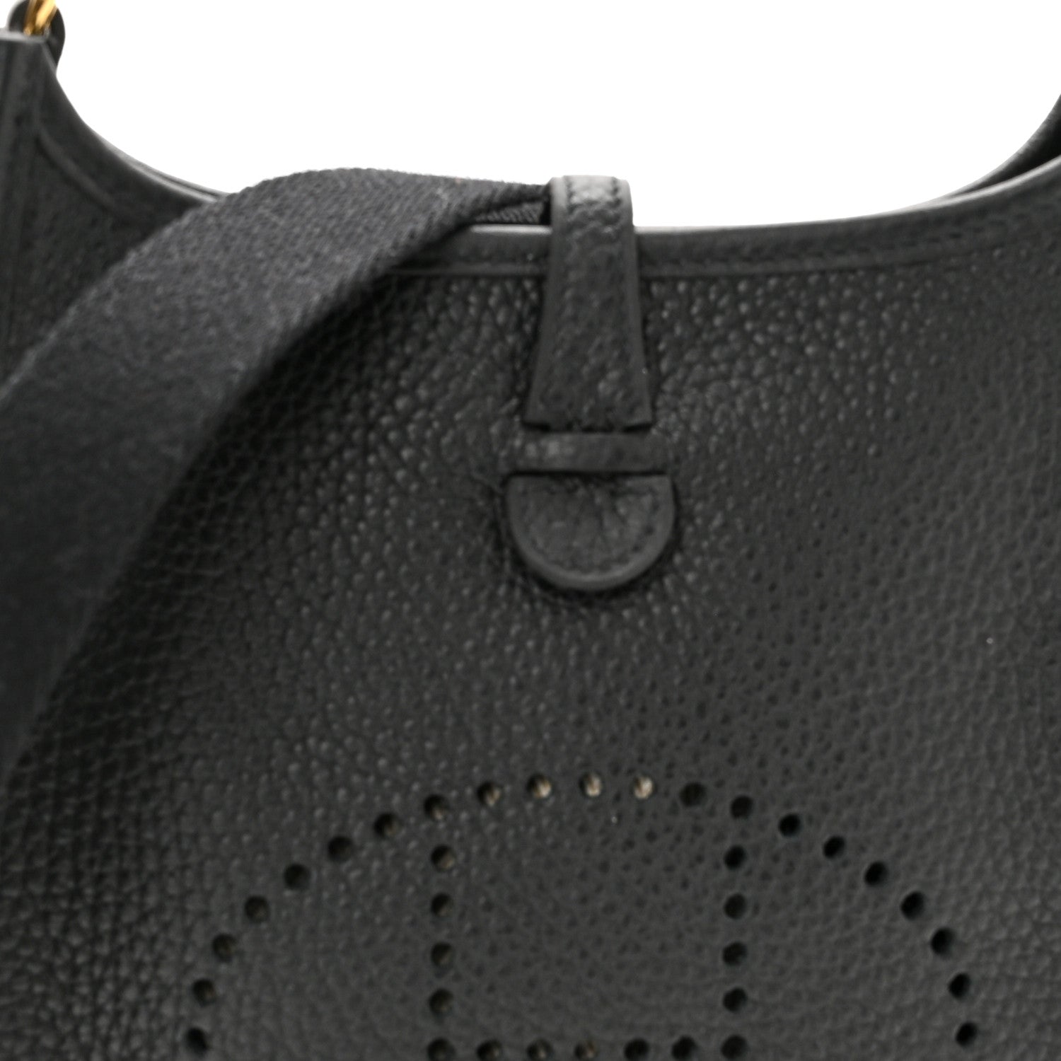 Hermes Taurillon Clemence Evelyne TPM Black 8 of 11