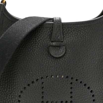 Hermes Taurillon Clemence Evelyne TPM Black 8 of 11
