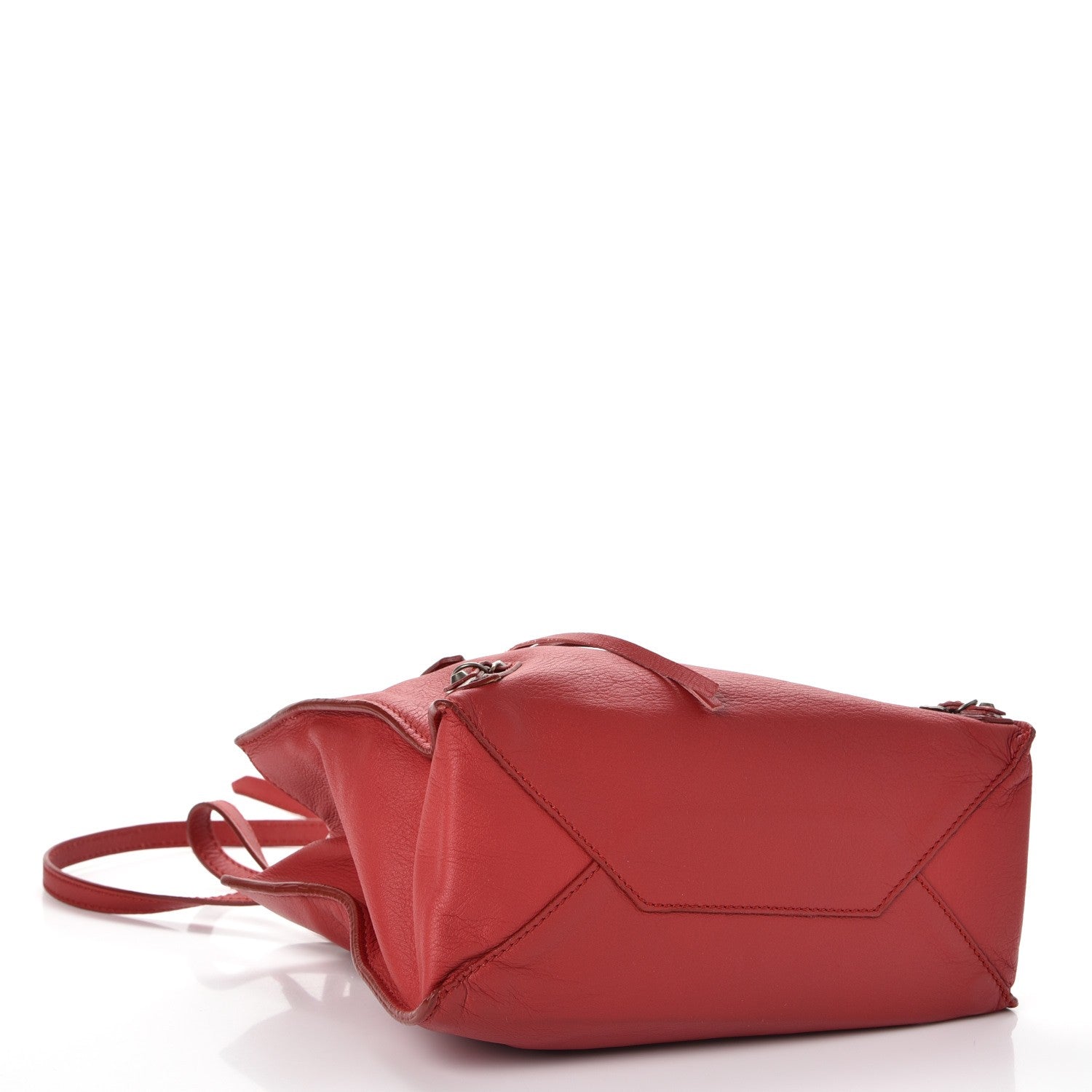 Balenciaga Veau Souple Papier Mini A4 Tote Rouge 4 of 9