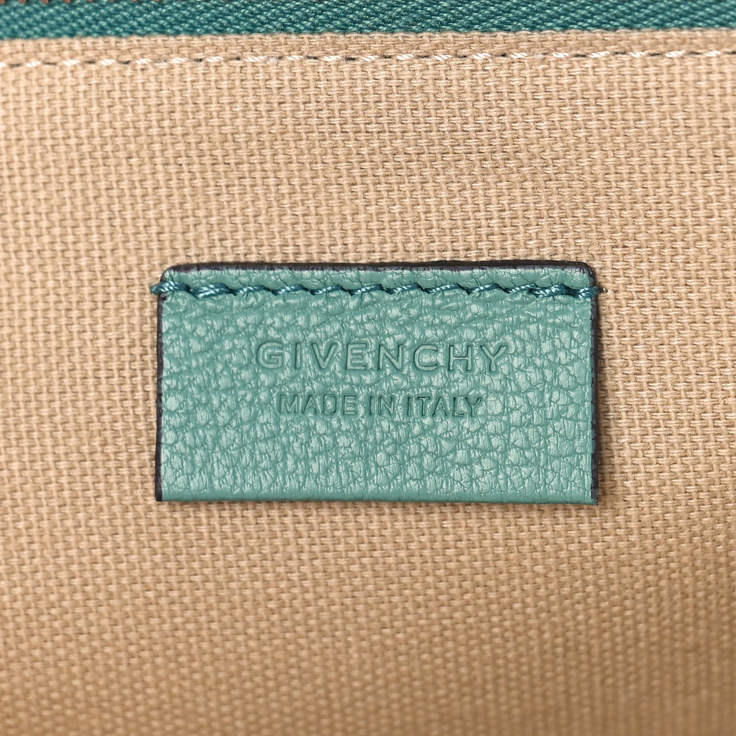 Sugar Goatskin Medium Antigona Pouch Aqua