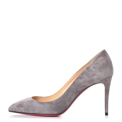 Christian Louboutin Veau Velours Pigalle Follies 85 Pumps 36.5 Storm 1 of 8