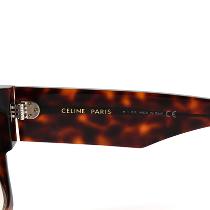 Celine Acetate Flat Top Rectangular Sunglasses CL400921 Dark Havana 5 of 8