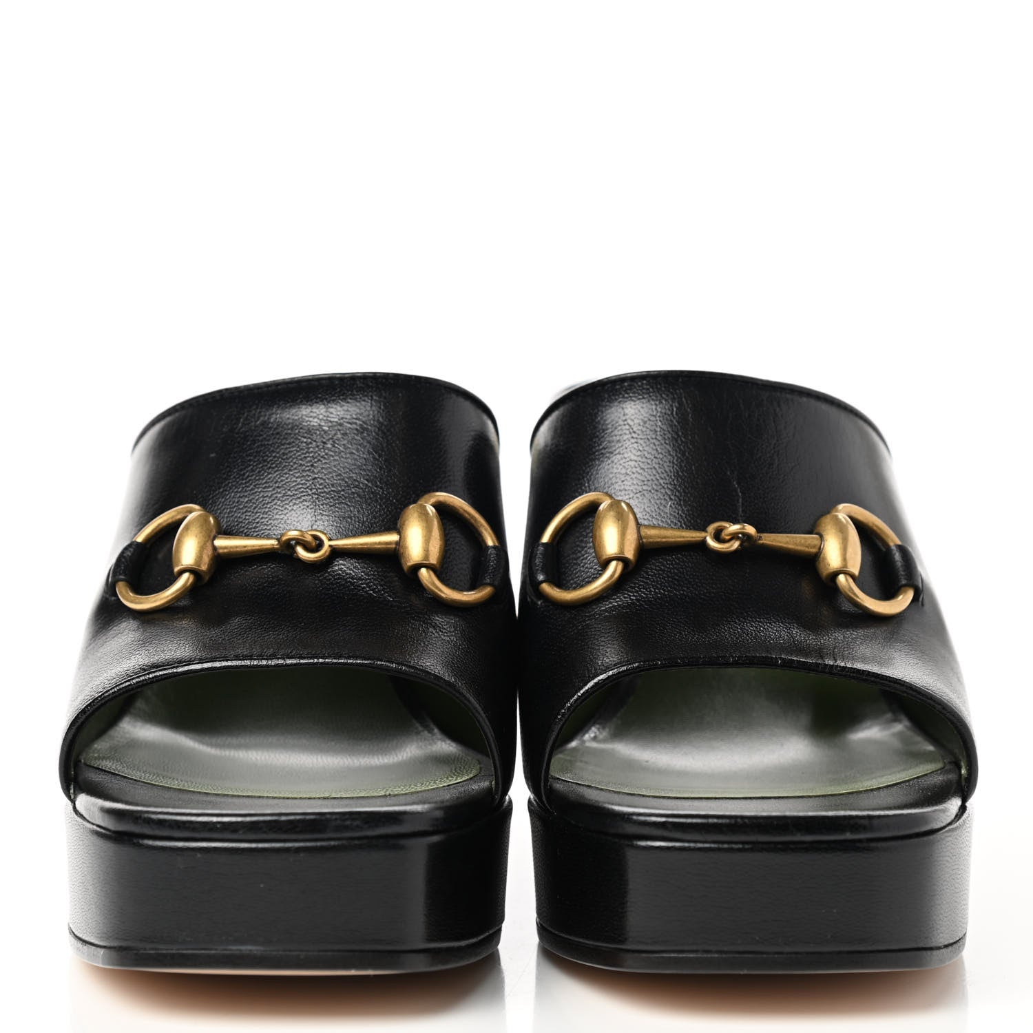Gucci Granada Kid Houdan Platform Slide Sandals 37 Black 2 of 10