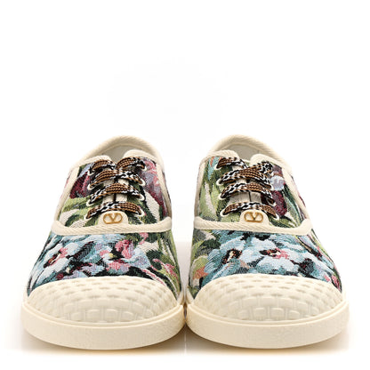 Valentino Garavani Metallic Jacquard Apres L'hiver Womens Bay By Bay Sneakers 39 Multicolor 3 of 10