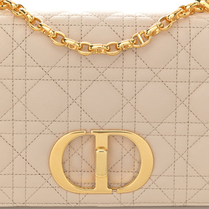 Christian Dior Supple Calfskin Cannage Medium Caro Bag Beige 8 of 12