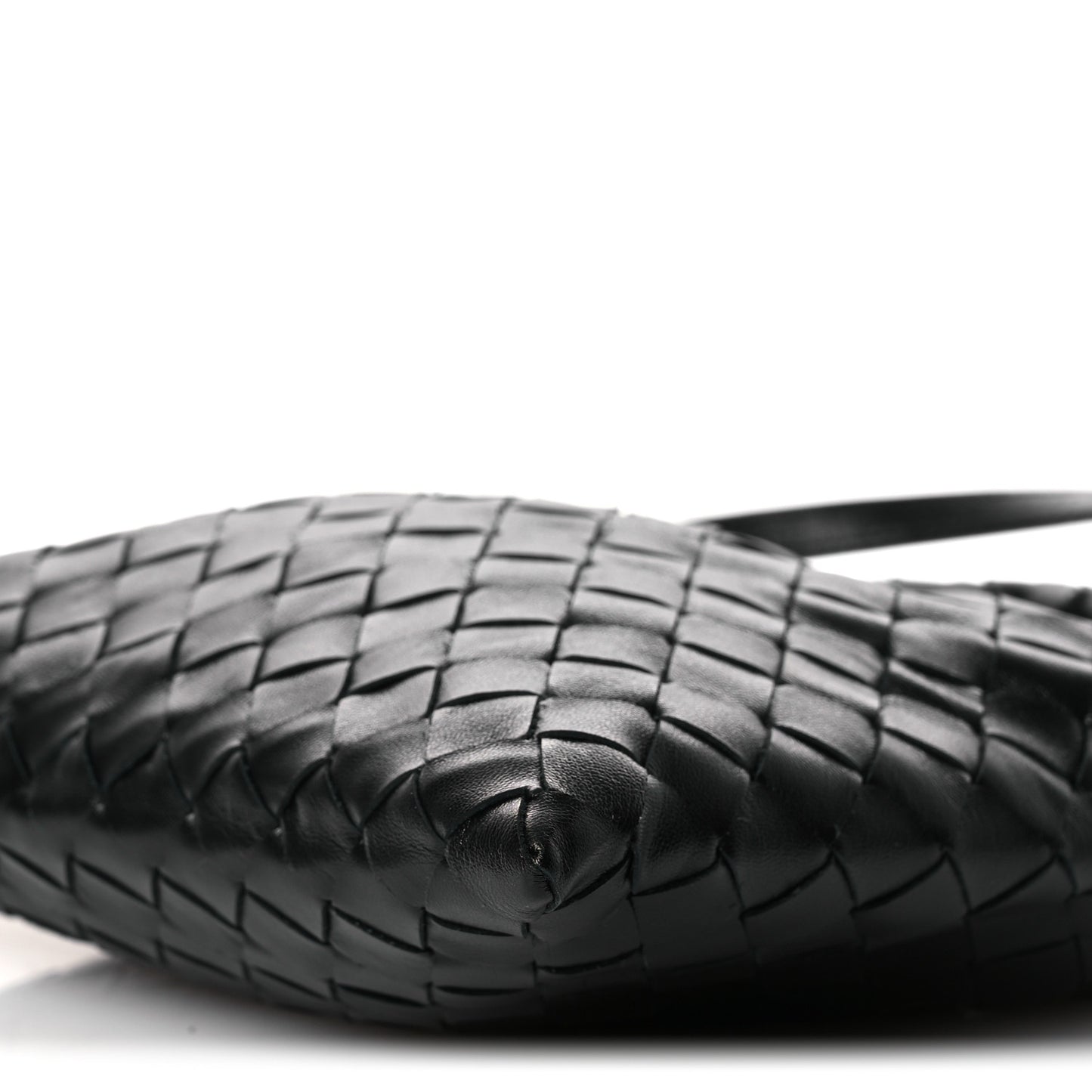 Calfskin Intrecciato Mini Hop Black