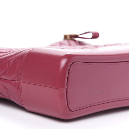 Chanel Aged Calfskin Chevron Quilted Medium Gabrielle Hobo Dark Pink 8 of 14