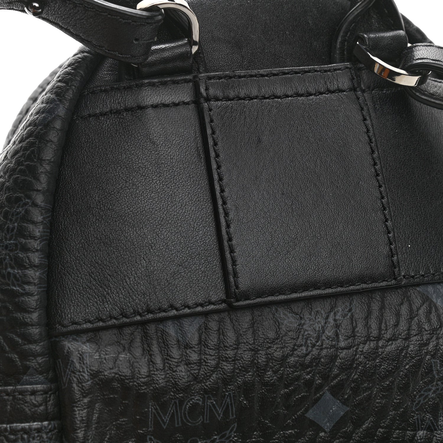 MCM Visetos Side Stud X-Mini Stark Bebe Boo Backpack Black 13 of 13