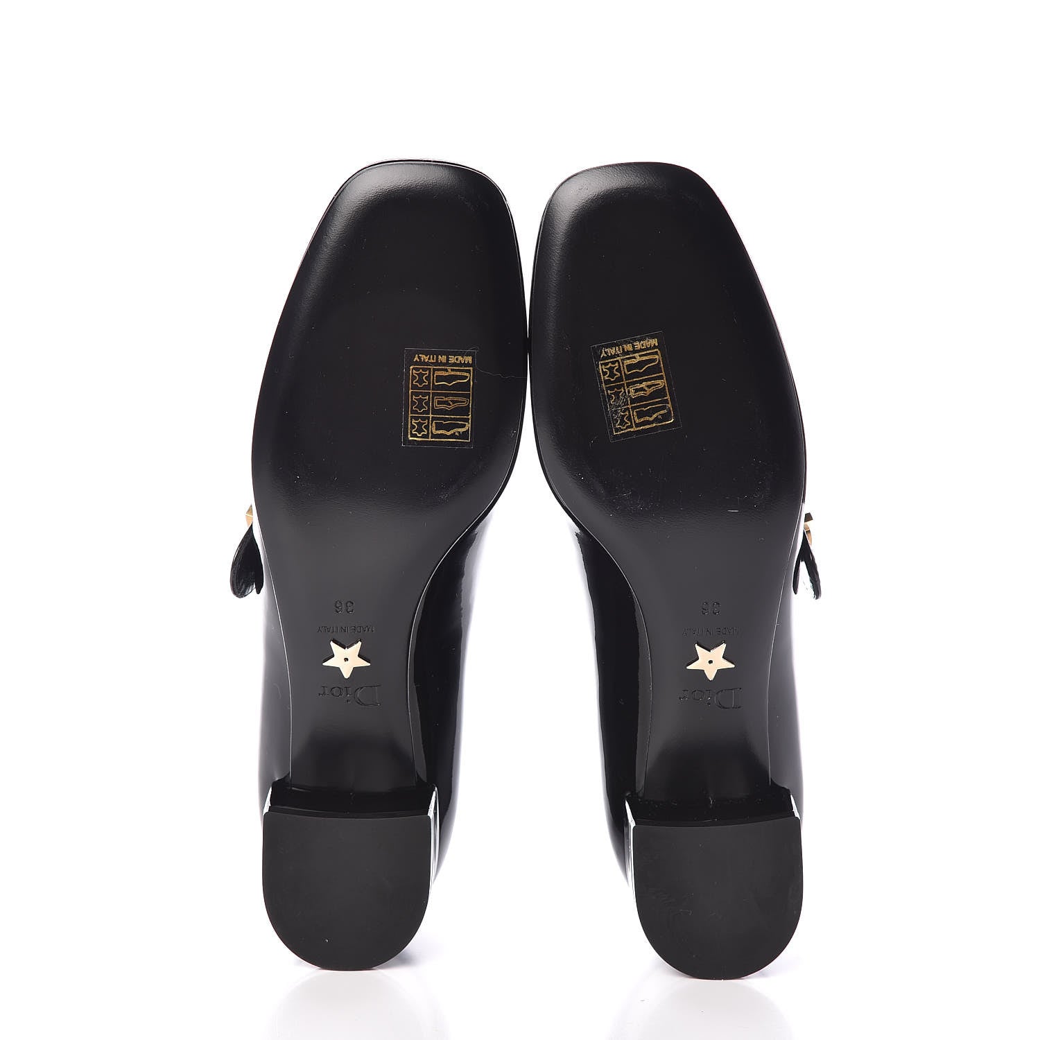 Christian Dior Patent Baby-D Ballet Pumps 36 Black 5 of 8