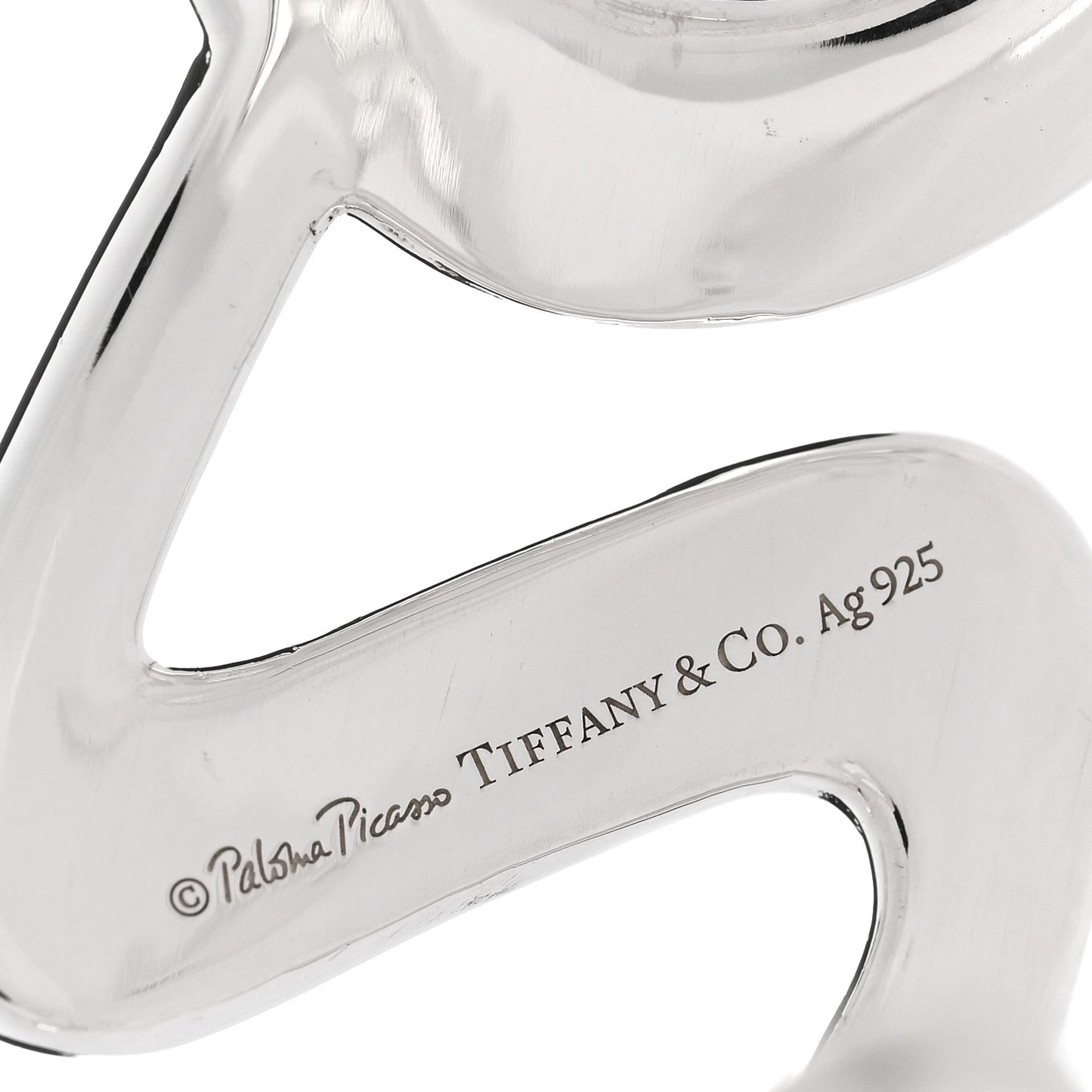 Sterling Silver Paloma's Graffiti Love Cuff Bracelet