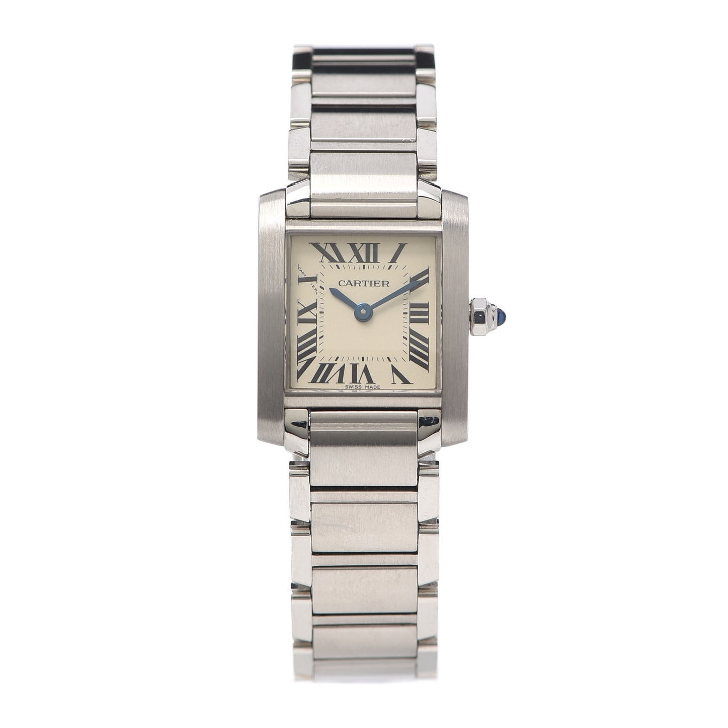 Stainless Steel 20mm Tank Francaise Quartz Watch