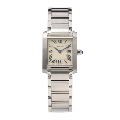 Cartier Stainless Steel 20mm Tank Francaise Quartz Watch 1 of 5