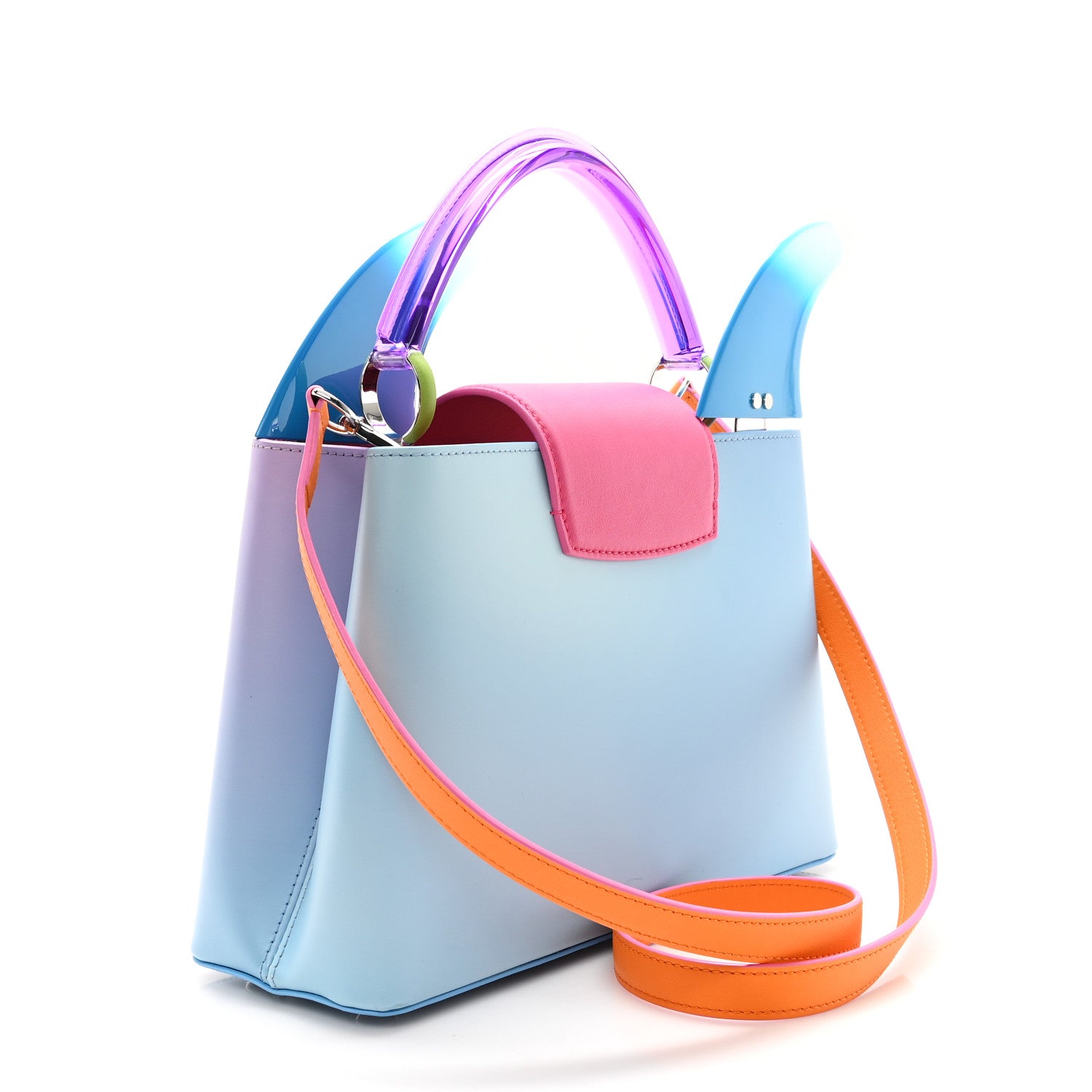 Louis Vuitton Calfskin Plexiglass ArtyCapucines PM Sam Falls