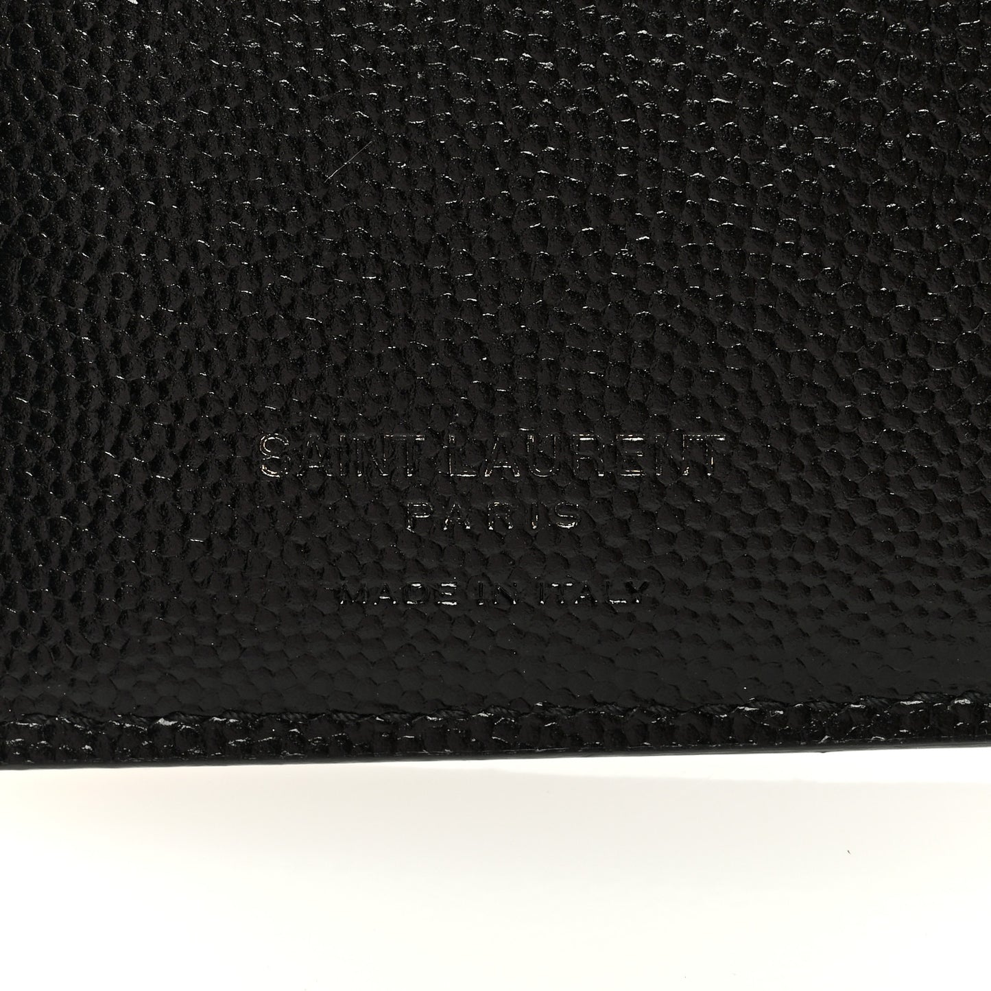 Grain De Poudre Matelasse Chevron Monogram Zipped Two-Part Wallet Black