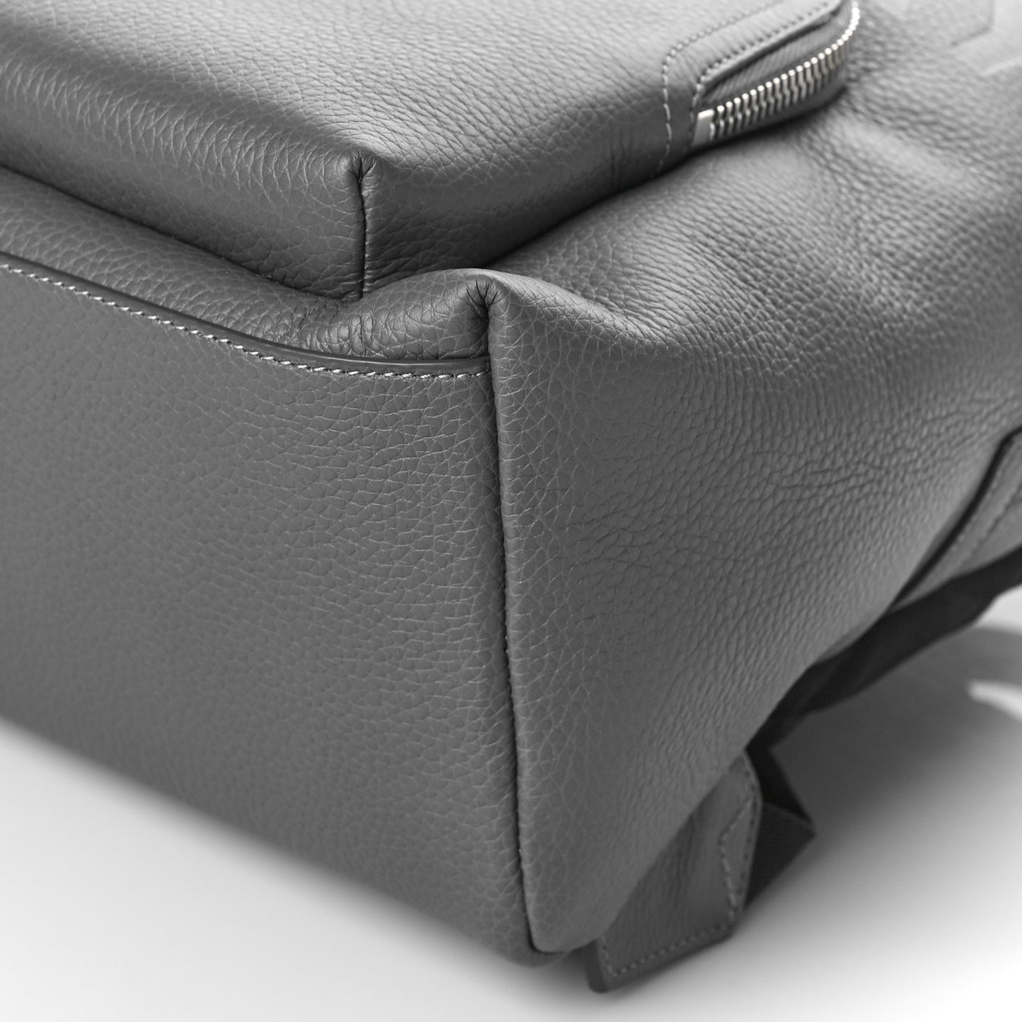 Pebbled Calfskin Abbeydale Backpack Grey