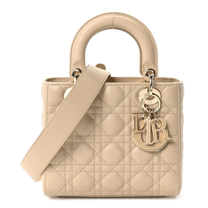Christian Dior Lambskin Cannage Small My ABCDior Lady Dior Corda 1 of 9