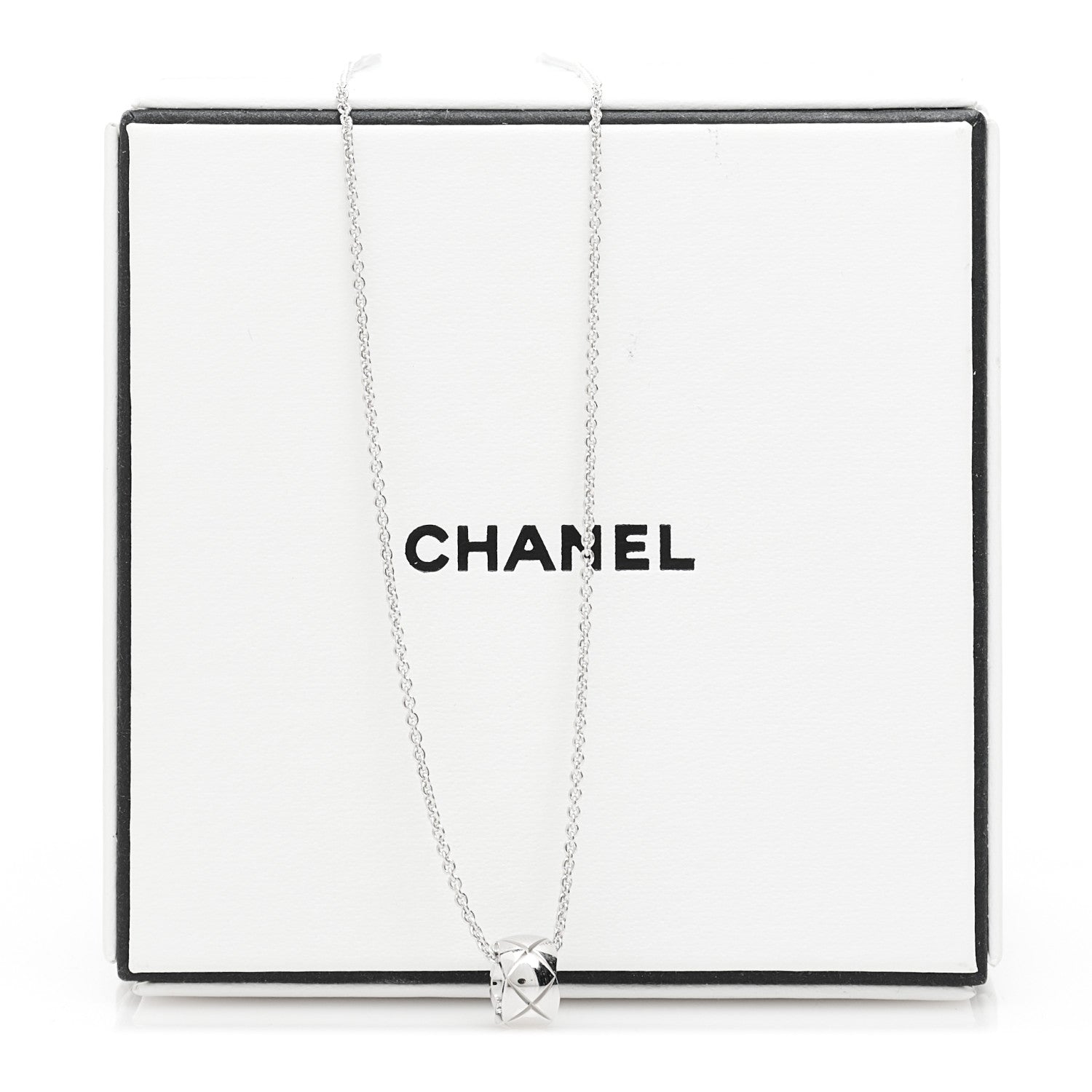 Chanel 18K White Gold Coco Crush Pendant Necklace 7 of 7