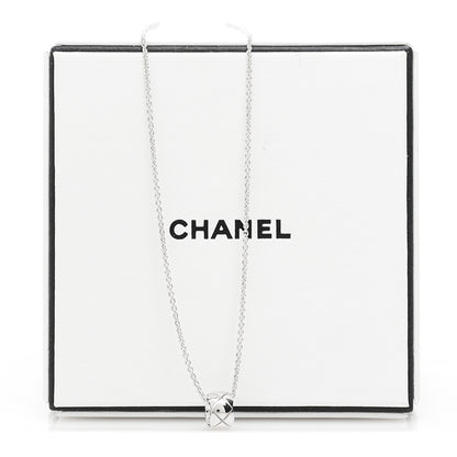 Chanel 18K White Gold Coco Crush Pendant Necklace 7 of 7