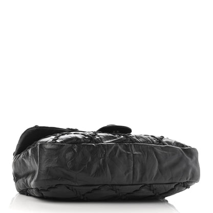 Chanel Calfskin Ultra Stitch Oversize Flap Black 4 of 10