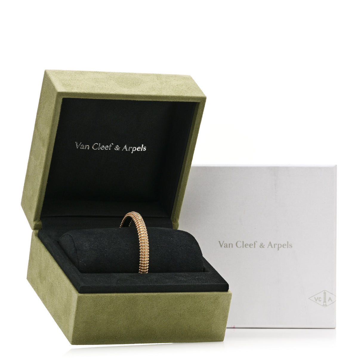 Van Cleef & Arpels 18K Yellow Gold Perlee Pearls of Gold 5 Row Bracelet L 4 of 4