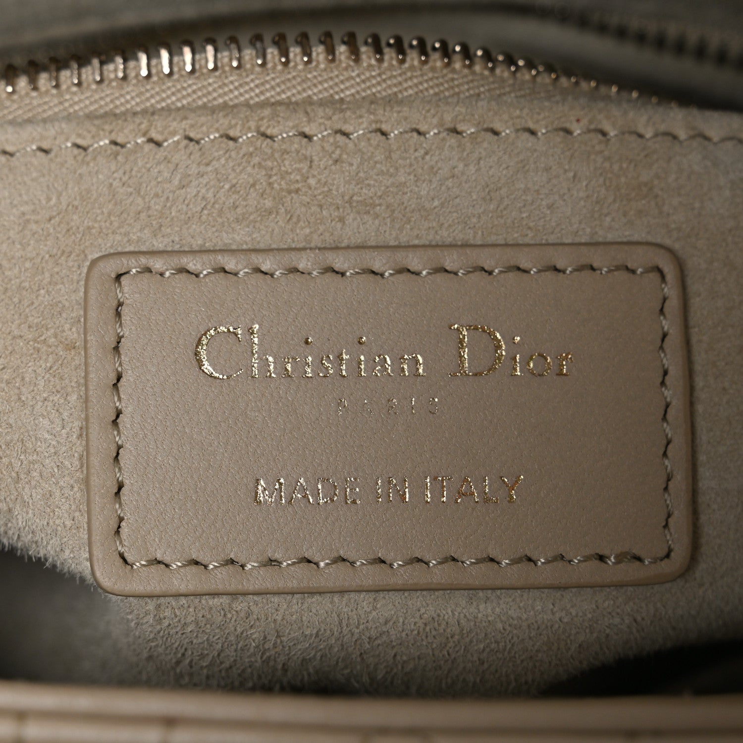 Christian Dior Lambskin Cannage Small My ABCDior Lady Dior Beige 6 of 12