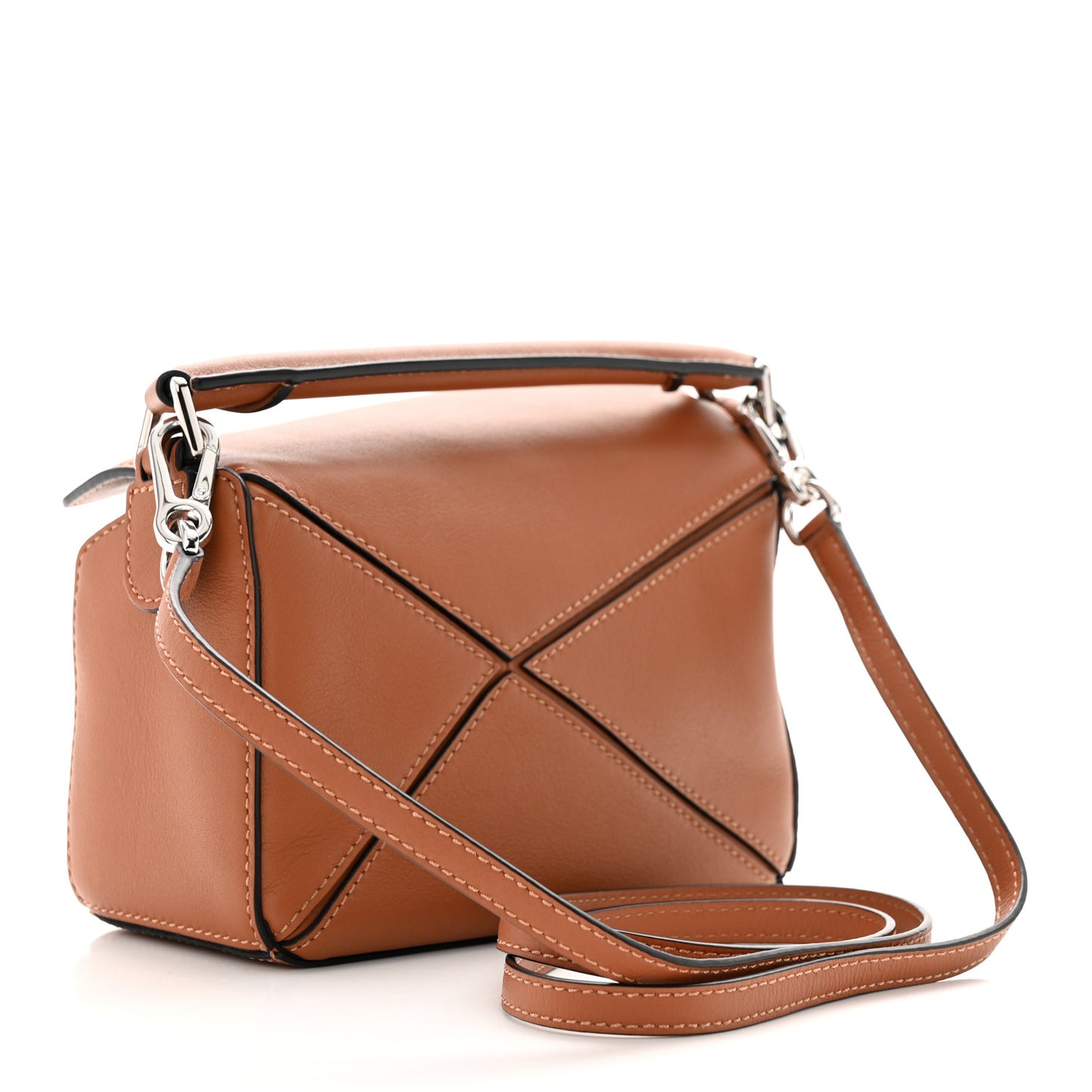 Calfskin Mini Puzzle Bag Tan