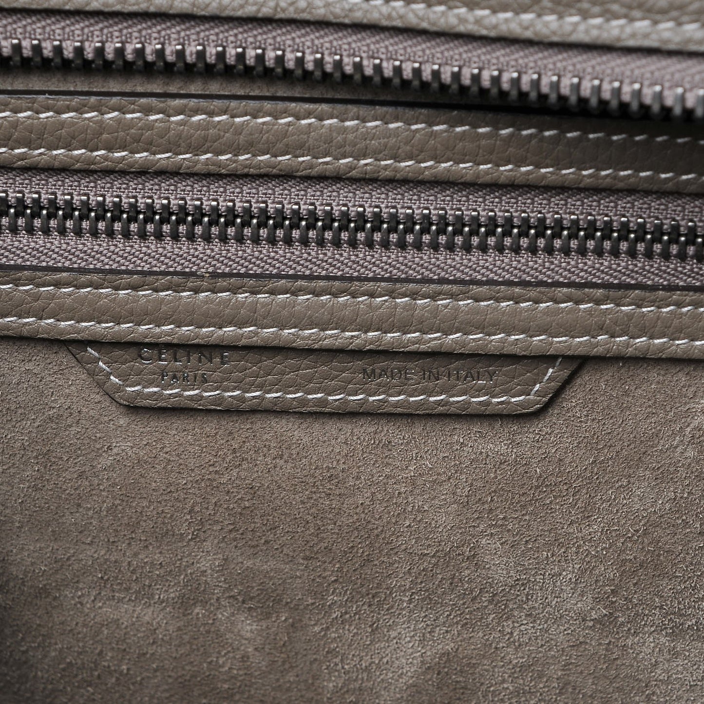 Drummed Calfskin Micro Luggage Souris
