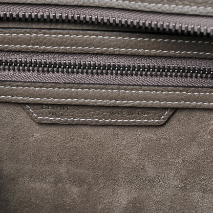 Celine Drummed Calfskin Micro Luggage Souris 6 of 8