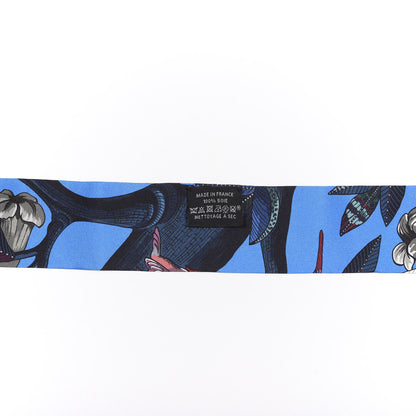 Hermes Silk Tree Of Song Twilly Cobalt Rouge 2 of 3