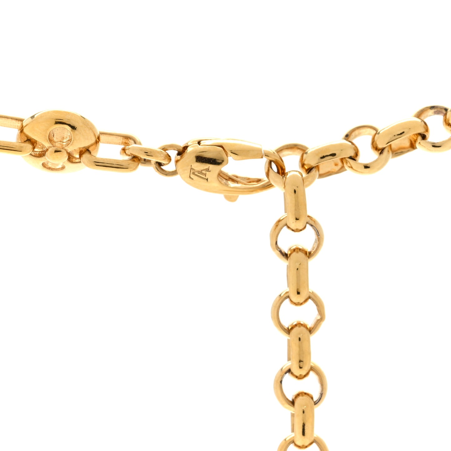 Metal Crazy in Lock Necklace Gold