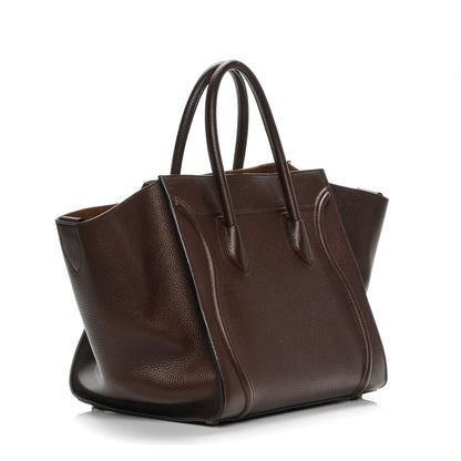 Celine Shiny Grained Calfskin Medium Phantom Luggage Brown 3 of 7