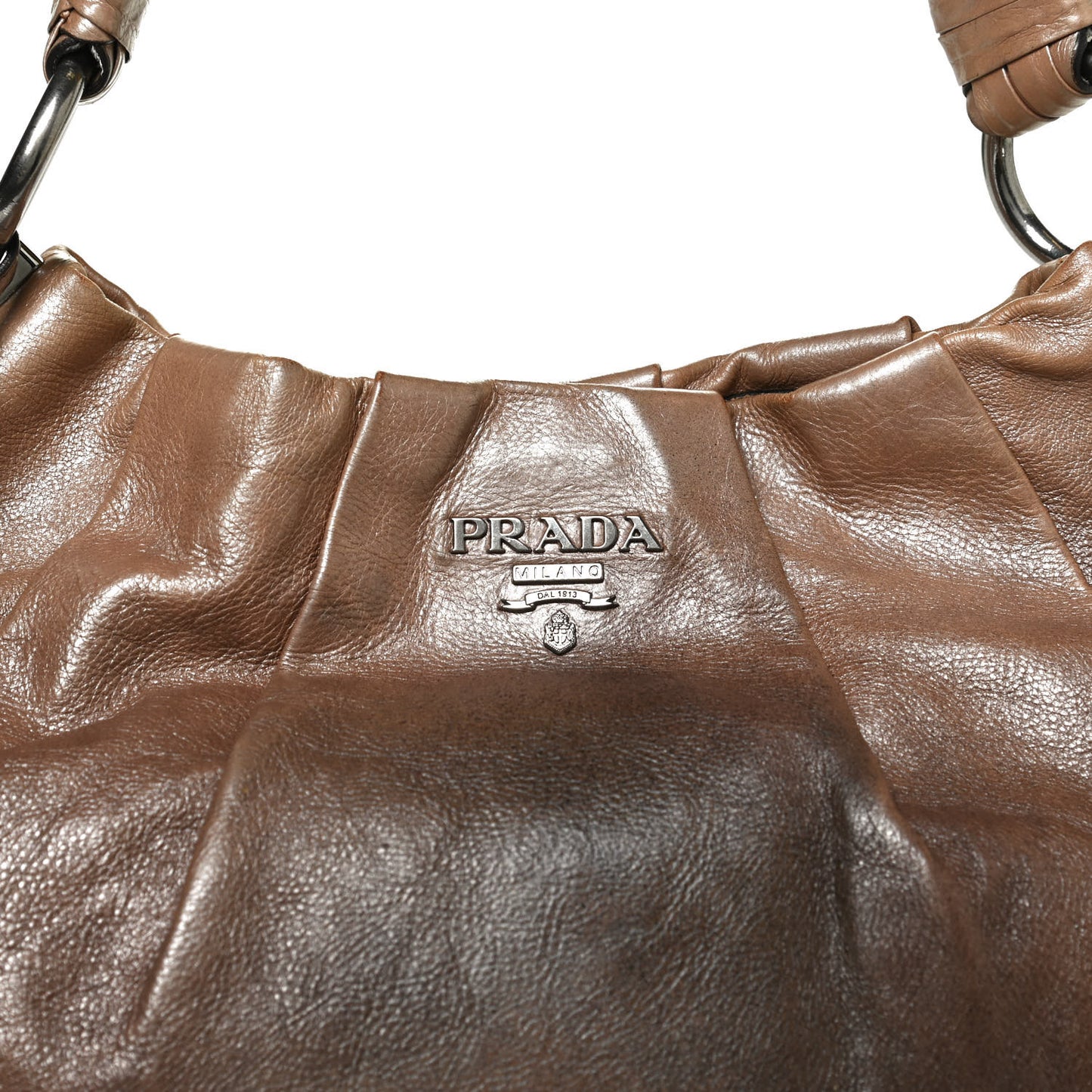 Glace Calf Sfumata Pleated Hobo
