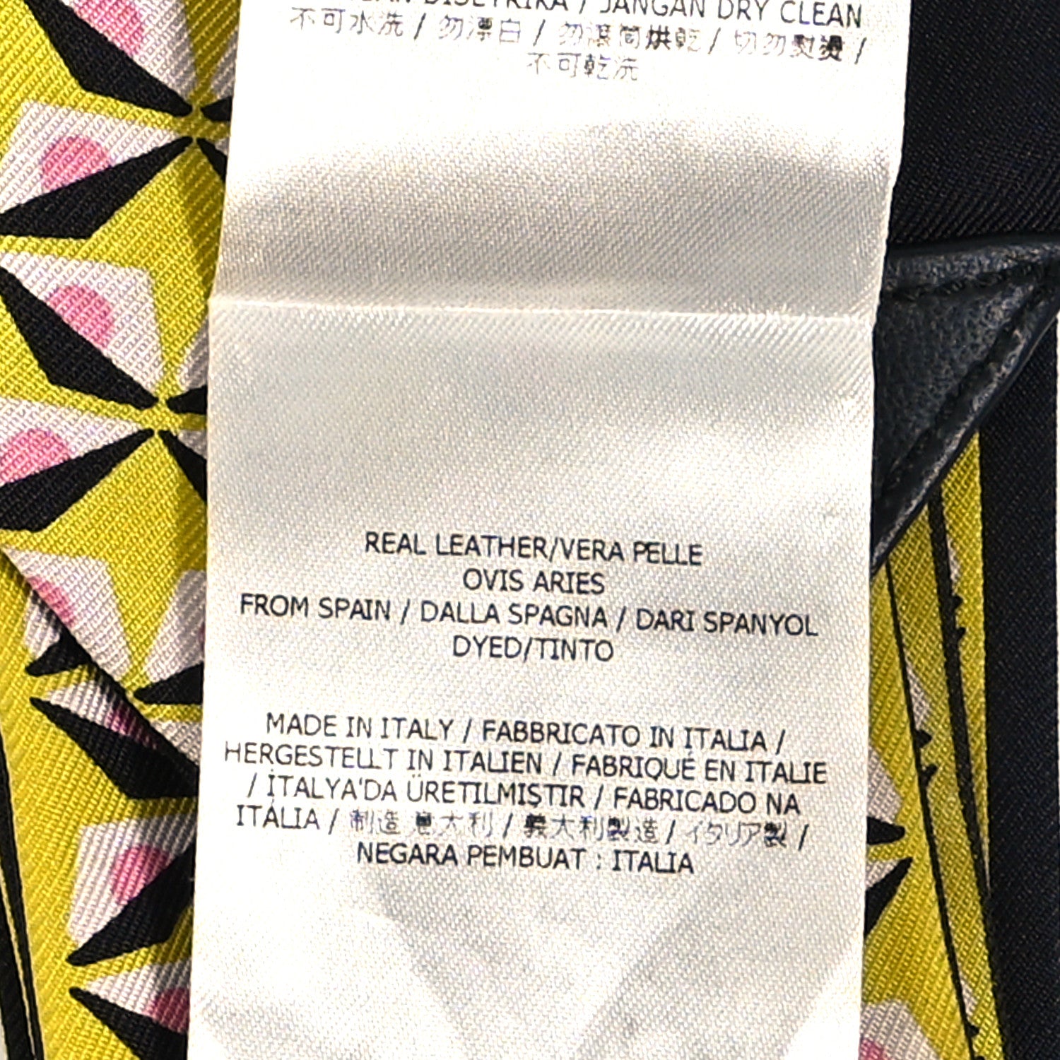 Fendi Silk Monster Eye Print Bandeau Scarf Yellow Black Multicolor 3 of 4