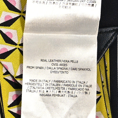 Fendi Silk Monster Eye Print Bandeau Scarf Yellow Black Multicolor 3 of 4